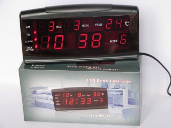 Ceas digital de masa cu afisare data si temperatura ZXTL-13B